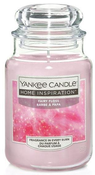 YANKEE CANDLE Yankee Candle Home Inspiration fragranza Fairy Floss (zucchero filato) candela grande